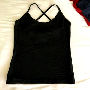 Vintage‎ J. Crew Black label cross tank color Black